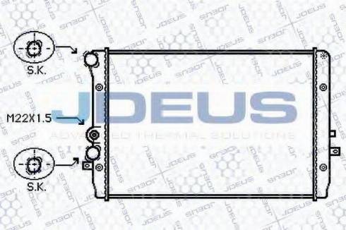 Jdeus 025M28 - Radiatore, Raffreddamento motore autozon.pro