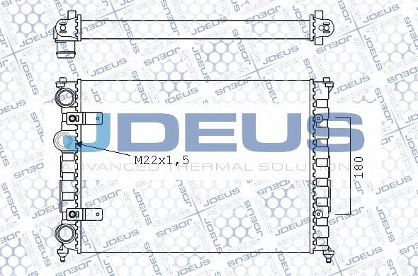 Jdeus 025V10 - Radiatore, Raffreddamento motore autozon.pro