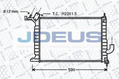 Jdeus 020M50 - Radiatore, Raffreddamento motore autozon.pro