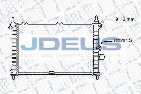 Jdeus 020M10 - Radiatore, Raffreddamento motore autozon.pro