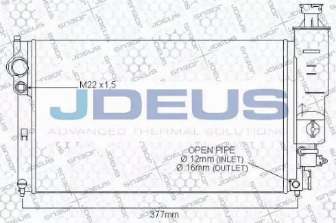 Jdeus 021E19 - Radiatore, Raffreddamento motore autozon.pro