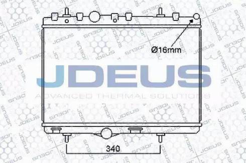 Jdeus 021M37 - Radiatore, Raffreddamento motore autozon.pro