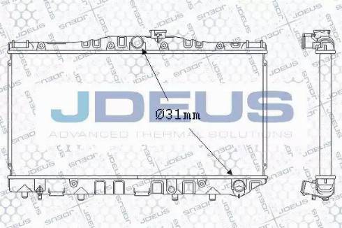 Jdeus 028N13 - Radiatore, Raffreddamento motore autozon.pro