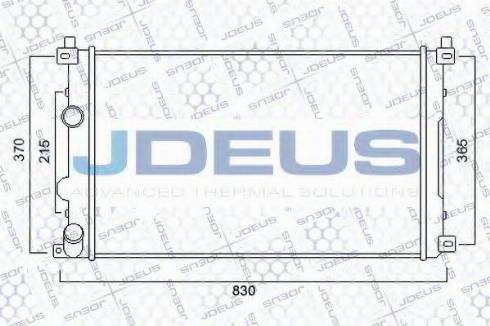 Jdeus 023M25 - Radiatore, Raffreddamento motore autozon.pro