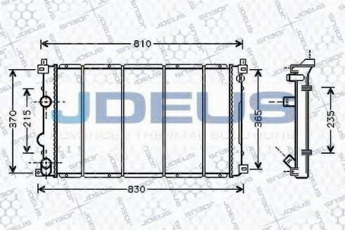 Jdeus 023M27 - Radiatore, Raffreddamento motore autozon.pro