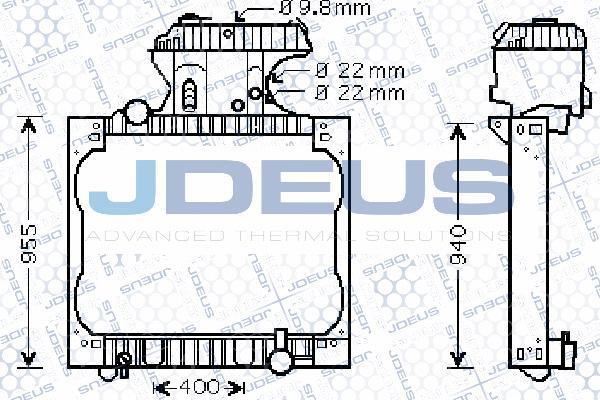 Jdeus 115M14 - Radiatore, Raffreddamento motore autozon.pro