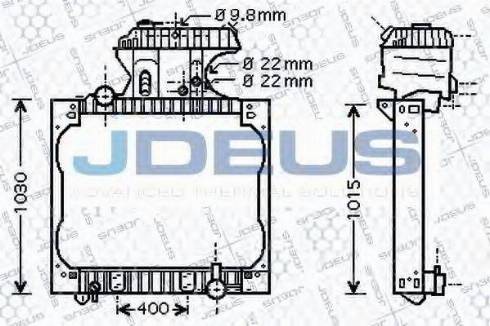 Jdeus 115M10 - Radiatore, Raffreddamento motore autozon.pro