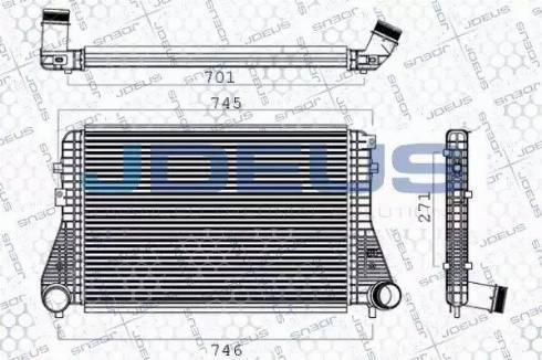 Jdeus 801M03A - Intercooler autozon.pro