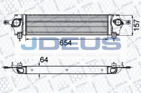 Jdeus 819M66 - Intercooler autozon.pro