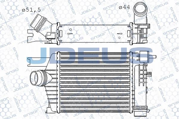 Jdeus 823M95A - Intercooler autozon.pro