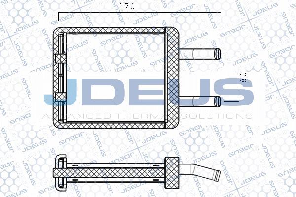 Jdeus 254M15 - Scambiatore calore, Riscaldamento abitacolo autozon.pro