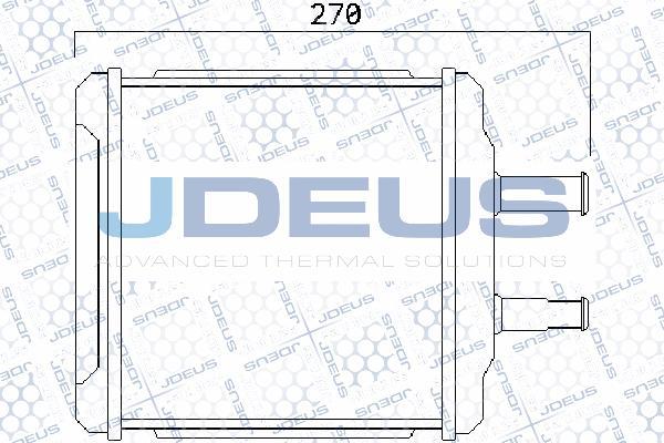 Jdeus 256M09 - Scambiatore calore, Riscaldamento abitacolo autozon.pro