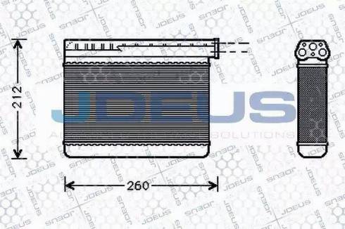 Jdeus 205M05 - Scambiatore calore, Riscaldamento abitacolo autozon.pro