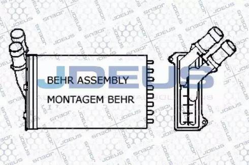 Jdeus 207B05 - Scambiatore calore, Riscaldamento abitacolo autozon.pro