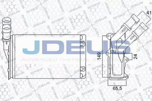 Jdeus 207M12 - Scambiatore calore, Riscaldamento abitacolo autozon.pro