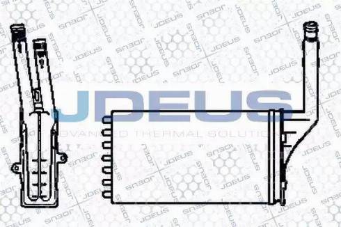 Jdeus 207V04 - Scambiatore calore, Riscaldamento abitacolo autozon.pro