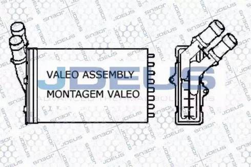 Jdeus 207V12 - Scambiatore calore, Riscaldamento abitacolo autozon.pro