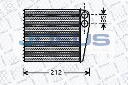 Jdeus 219M54 - Scambiatore calore, Riscaldamento abitacolo autozon.pro