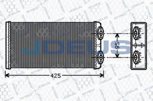 Jdeus 215M08 - Scambiatore calore, Riscaldamento abitacolo autozon.pro