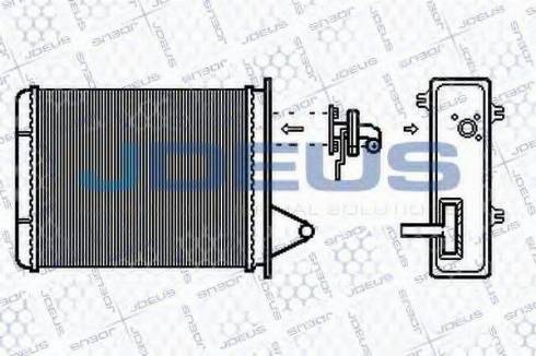 Jdeus 211M55 - Scambiatore calore, Riscaldamento abitacolo autozon.pro