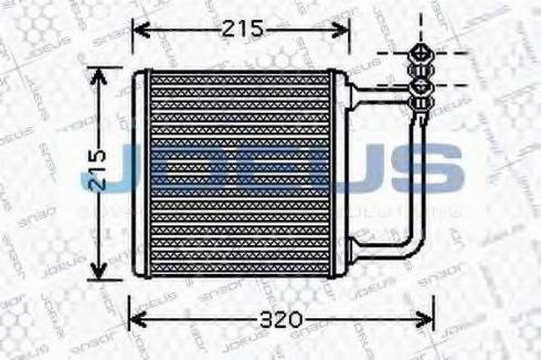 Jdeus 217M47 - Scambiatore calore, Riscaldamento abitacolo autozon.pro