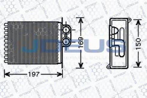 Jdeus 217M83 - Scambiatore calore, Riscaldamento abitacolo autozon.pro