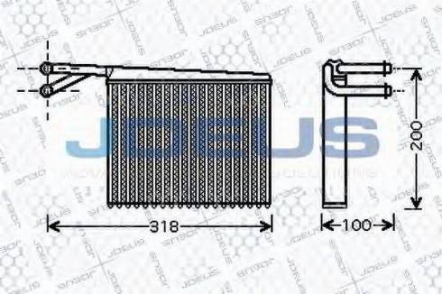 Jdeus 217M22 - Scambiatore calore, Riscaldamento abitacolo autozon.pro