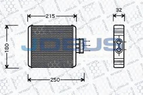 Jdeus 225M08 - Scambiatore calore, Riscaldamento abitacolo autozon.pro