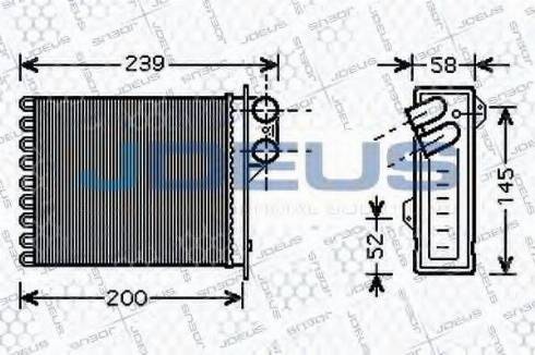 Jdeus 223M40 - Scambiatore calore, Riscaldamento abitacolo autozon.pro