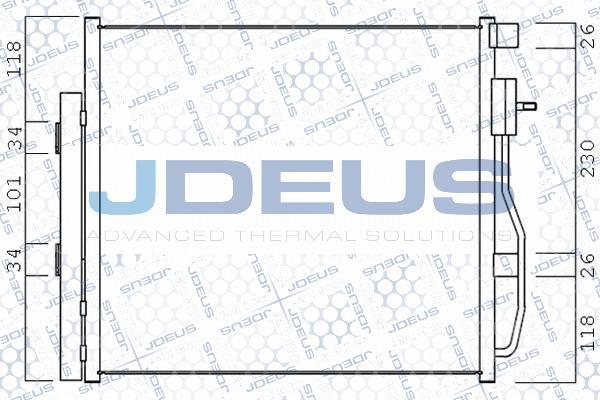 Jdeus 756M15 - Condensatore, Climatizzatore autozon.pro