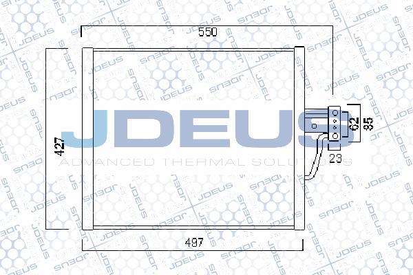 Jdeus 705M07 - Condensatore, Climatizzatore autozon.pro