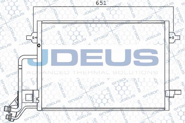 Jdeus 701M02 - Condensatore, Climatizzatore autozon.pro