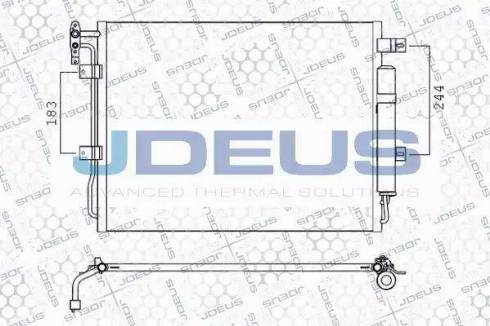 Jdeus 702M27A - Condensatore, Climatizzatore autozon.pro