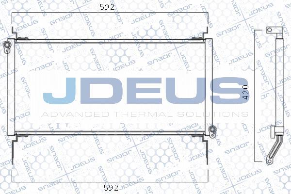 Jdeus 711M70 - Condensatore, Climatizzatore autozon.pro