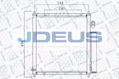 Jdeus 713M25 - Condensatore, Climatizzatore autozon.pro