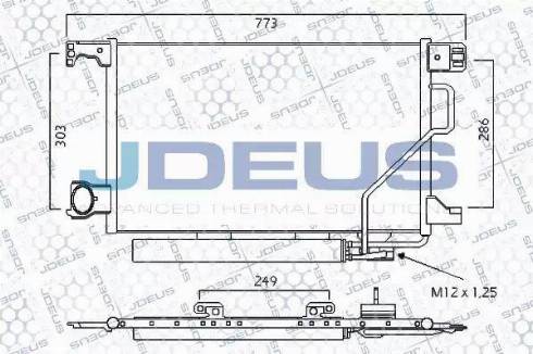 Jdeus 717M43 - Condensatore, Climatizzatore autozon.pro