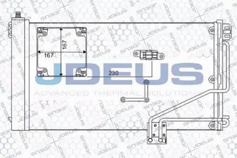 Jdeus 717M42A - Condensatore, Climatizzatore autozon.pro