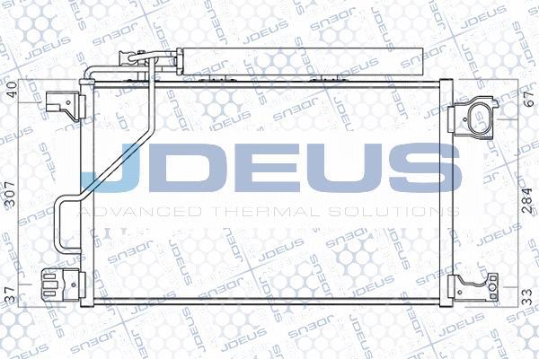 Jdeus 717M55 - Condensatore, Climatizzatore autozon.pro