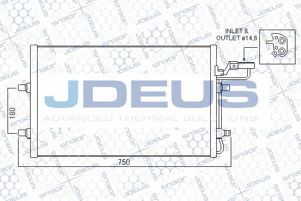 Jdeus 731M14 - Condensatore, Climatizzatore autozon.pro