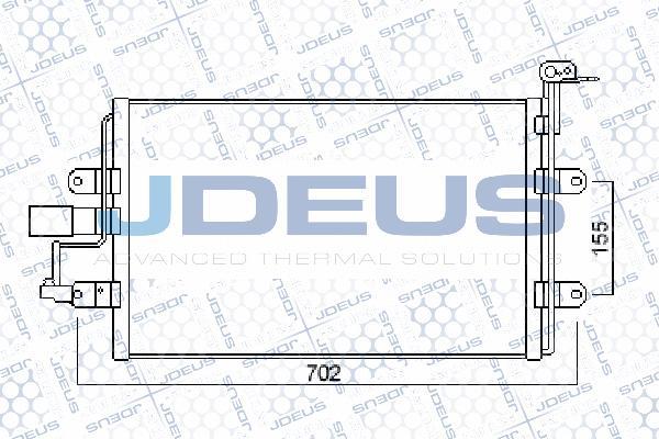 Jdeus 725M28 - Condensatore, Climatizzatore autozon.pro