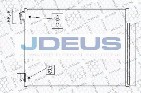 Jdeus 723M95 - Condensatore, Climatizzatore autozon.pro