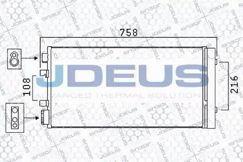 Jdeus 723M90 - Condensatore, Climatizzatore autozon.pro