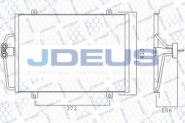 Jdeus 723M57 - Condensatore, Climatizzatore autozon.pro