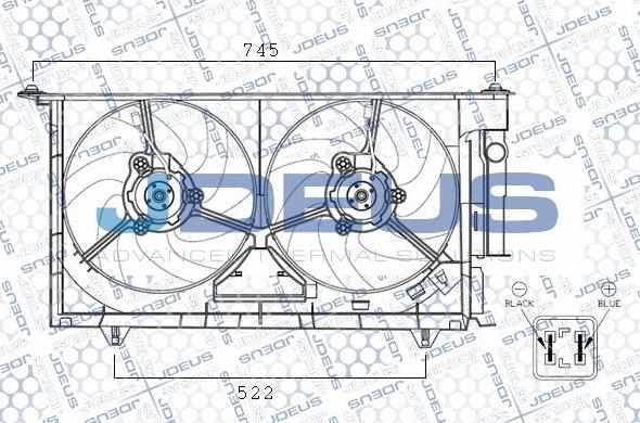 Jdeus EV0070120 - Ventola, Raffreddamento motore autozon.pro