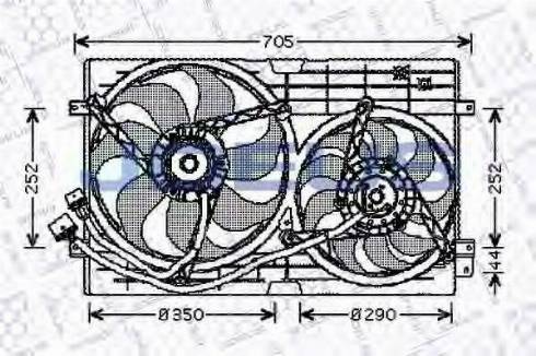 Jdeus EV010190 - Ventola, Condensatore climatizzatore autozon.pro