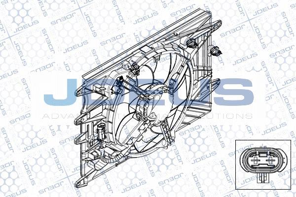 Jdeus EV0111480 - Ventola, Raffreddamento motore autozon.pro