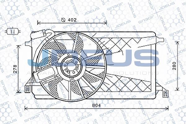 Jdeus EV0121140 - Ventola, Raffreddamento motore autozon.pro