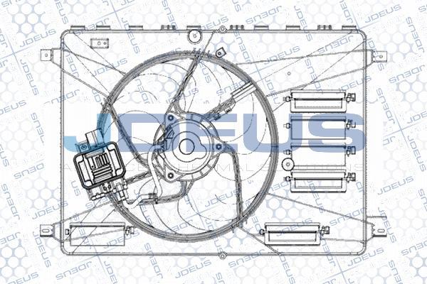 Jdeus EV0121270 - Ventola, Raffreddamento motore autozon.pro