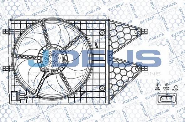 Jdeus EV0250130 - Ventola, Raffreddamento motore autozon.pro