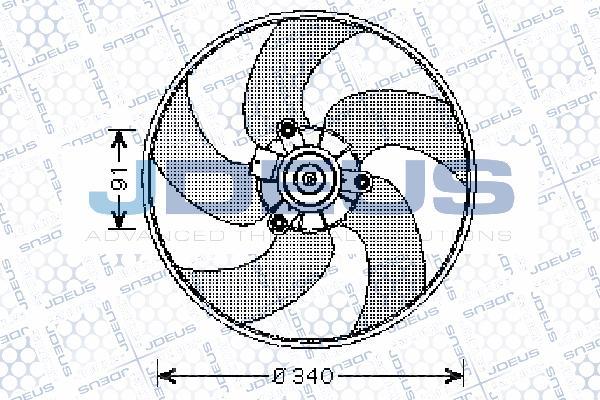 Jdeus EV0210300 - Ventola, Raffreddamento motore autozon.pro